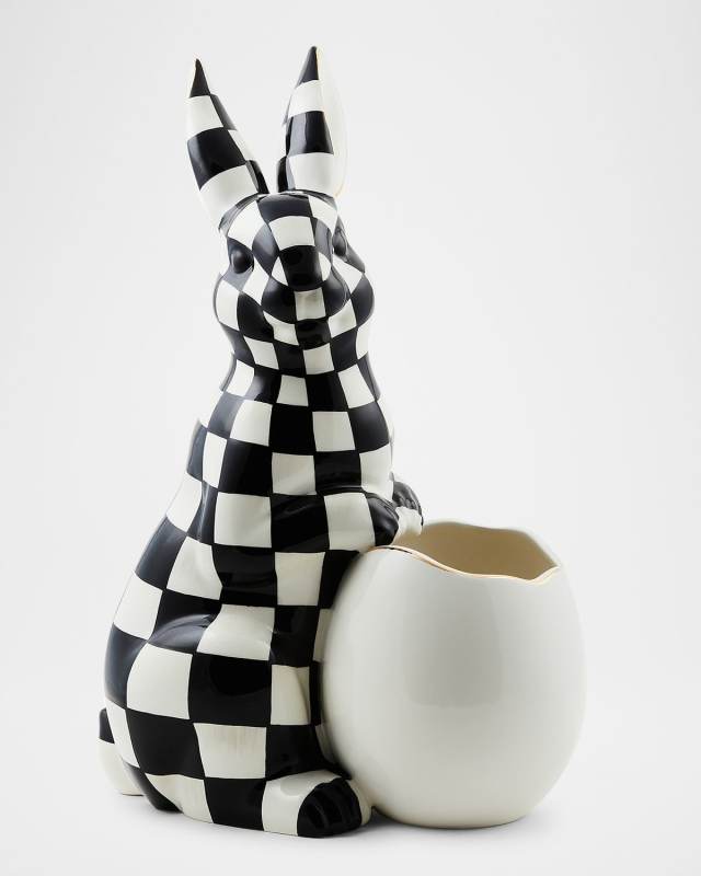 White Rabbit Ceramic Large Bunny Vase